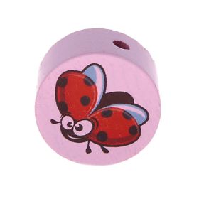Motif bead disc ladybug 'light pink' 366 in stock 